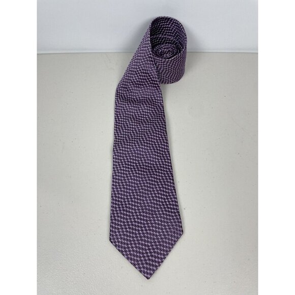 Tom Ford Lilac Purple Jacquard Silk Blend Made In Italy Classic Neck Tie - Picture 1 of 6